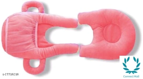 Baby Feeding Nursing Pillow With Bottle Holder  - Pink - Free Size, Baby Pink, PolyCotton, Babby Feeding Pillow With Bottle Cover, Pack Of:1
